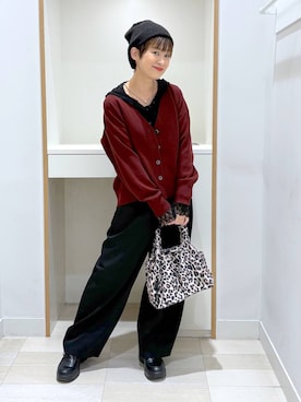 「GLOBAL WORK（グローバルワーク）のアイテム（トートバッグ）」を使った、mahimahi0220さん（レディース・159cm）の秋コーディネート