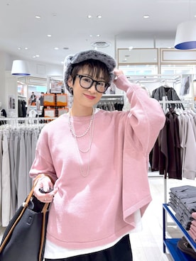 「GLOBAL WORK（グローバルワーク）のアイテム（キャップ）」を使った、mahimahi0220さん（レディース・159cm）の秋コーディネート