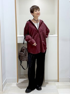 「アイテム（チョーカー）」を使った、mahimahi0220さん（レディース・159cm）の秋コーディネート