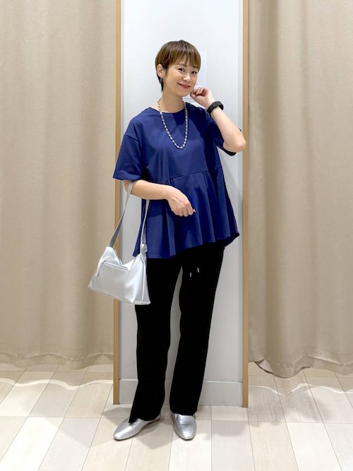 フリー【新品インポートセレクト】高級プリーツ ブルーグラデーションぺフラムスーツ シアーボイル・ランダムプリーツスカート/40代50代からの