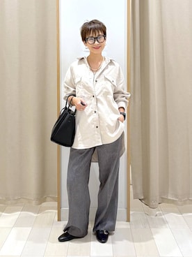 「アイテム（ネックレス、グリーン系）」を使った、mahimahi0220さん（レディース・159cm）の秋コーディネート