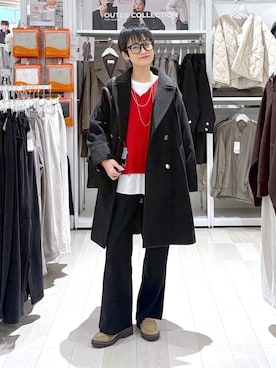 「GLOBAL WORK（グローバルワーク）のアイテム（トートバッグ）」を使った、mahimahi0220さん（レディース・159cm）の秋コーディネート