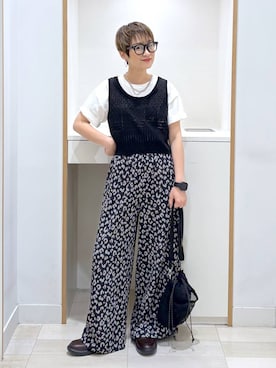 「GLOBAL WORK（グローバルワーク）の調光アソートサングラス/283839（サングラス、ブラック系）」を使った、mahimahi0220さん（レディース）の春コーディネート