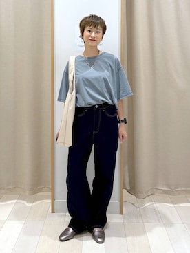 「アイテム（ローファー、その他）」を使った、mahimahi0220さん（レディース・159cm）の夏コーディネート