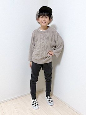 「アイテム（パンツ）」を使った、mahimahi0220さん（キッズ・131cm）の冬コーディネート