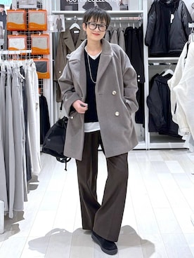 「GLOBAL WORK（グローバルワーク）のアイテム（サングラス）」を使った、mahimahi0220さん（レディース・159cm）の秋コーディネート