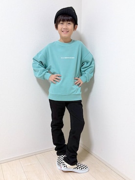 「アイテム（スウェット）」を使った、mahimahi0220さん（キッズ・130cm）の秋コーディネート