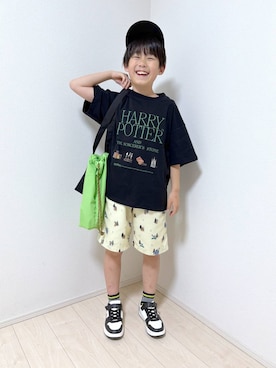 「GLOBAL WORK（グローバルワーク）の【STAR WARS(スター・ウォーズ)】ショートパンツ/666077（その他パンツ、ホワイト系）」を使った、mahimahi0220さん（レディース）の春コーディネート