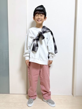 「アイテム（シャツ/ブラウス）」を使った、mahimahi0220さん（キッズ・130cm）の秋コーディネート