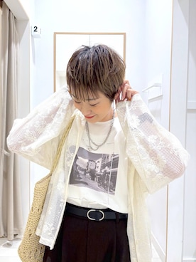 「JEANASIS（ジーナシス）のアイテム（アクセサリー）」を使った、mahimahi0220さん（レディース・159cm）の春コーディネート