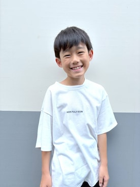 「アイテム（Tシャツ/カットソー）」を使った、mahimahi0220さん（キッズ・129cm）の夏コーディネート