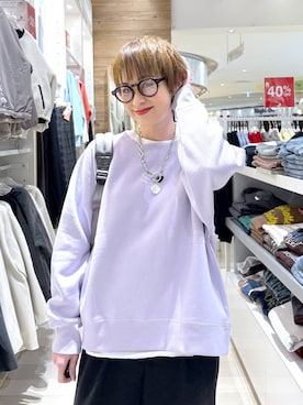 「GLOBAL WORK（グローバルワーク）のアイテム（スウェット）」を使った、mahimahi0220さん（レディース・159cm）の冬コーディネート