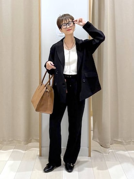 「アイテム（ネックレス、グリーン系）」を使った、mahimahi0220さん（レディース・159cm）の秋コーディネート