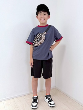 「GLOBAL WORK（グローバルワーク）のアイテム（帽子）」を使った、mahimahi0220さん（キッズ・134cm）の夏コーディネート