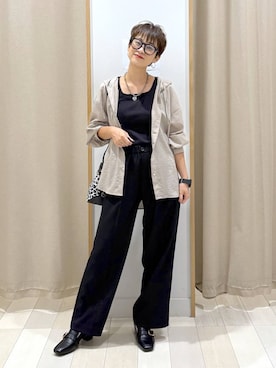 「GLOBAL WORK（グローバルワーク）のアイテム（タンクトップ）」を使った、mahimahi0220さん（レディース・159cm）の秋コーディネート