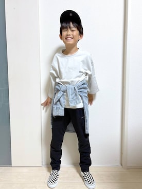 「アイテム（Tシャツ/カットソー）」を使った、mahimahi0220さん（キッズ・129cm）の夏コーディネート
