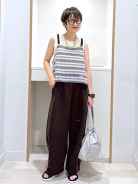「GLOBAL WORK（グローバルワーク）のアイテム（パンツ）」を使った、mahimahi0220さん（レディース・159cm）の夏コーディネート