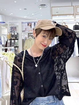 「GLOBAL WORK（グローバルワーク）のアイテム（帽子）」を使った、mahimahi0220さん（レディース・159cm）の春コーディネート