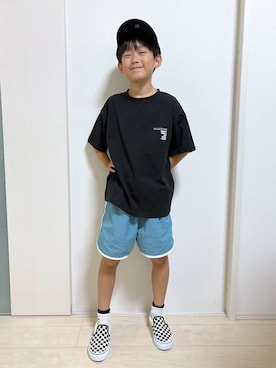 「アイテム（パンツ）」を使った、mahimahi0220さん（キッズ・129cm）の夏コーディネート