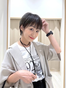 「GLOBAL WORK（グローバルワーク）のアイテム（テーラードジャケット）」を使った、mahimahi0220さん（レディース・159cm）の秋コーディネート