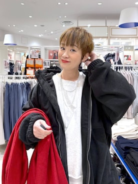 「アイテム（ネックレス）」を使った、mahimahi0220さん（レディース・159cm）の冬コーディネート