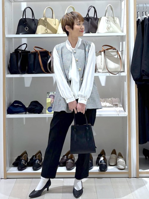 ツイードペプラムジレ/591837（その他アウター）｜GLOBAL WORK