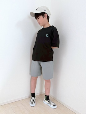 「GLOBAL WORK（グローバルワーク）のアイテム（帽子）」を使った、mahimahi0220さん（キッズ・134cm）の春コーディネート