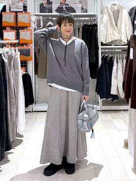 「GLOBAL WORK（グローバルワーク）のアイテム（チョーカー）」を使った、mahimahi0220さん（レディース・159cm）の秋コーディネート