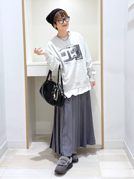 「GLOBAL WORK（グローバルワーク）のアイテム（帽子）」を使った、mahimahi0220さん（レディース・159cm）の秋コーディネート