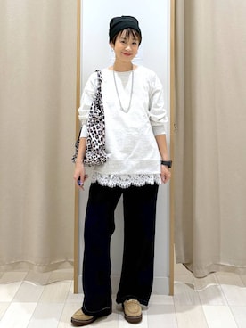 「GLOBAL WORK（グローバルワーク）のアイテム（タンクトップ）」を使った、mahimahi0220さん（レディース・159cm）の秋コーディネート