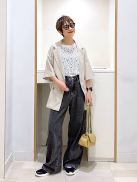 「GLOBAL WORK（グローバルワーク）のアイテム（アクセサリー）」を使った、mahimahi0220さん（レディース・159cm）の夏コーディネート