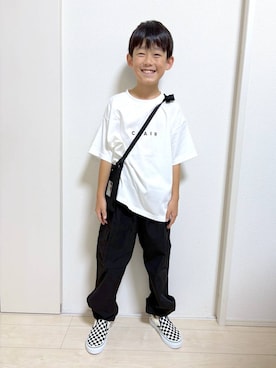 「アイテム（Tシャツ/カットソー）」を使った、mahimahi0220さん（キッズ・129cm）の夏コーディネート