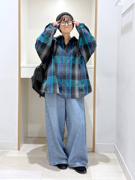 「GLOBAL WORK（グローバルワーク）のアイテム（帽子）」を使った、mahimahi0220さん（レディース・159cm）の秋コーディネート