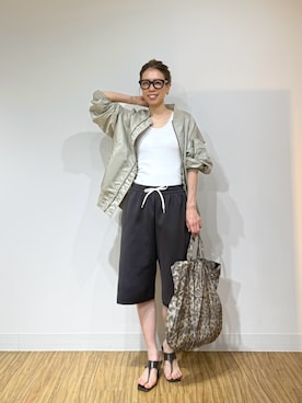 「Whim Gazette（ウィムガゼット）のアイテム」を使った、wgendoさん（レディース・162cm）の夏コーディネート