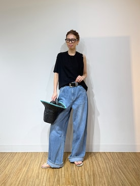 「Whim Gazette（ウィムガゼット）のアイテム」を使った、wgendoさん（レディース・162cm）の夏コーディネート