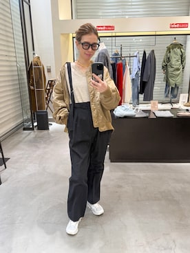 「THE PAUSE（ザ ポーズ）のアイテム」を使った、wgendoさん（レディース・162cm）の冬コーディネート