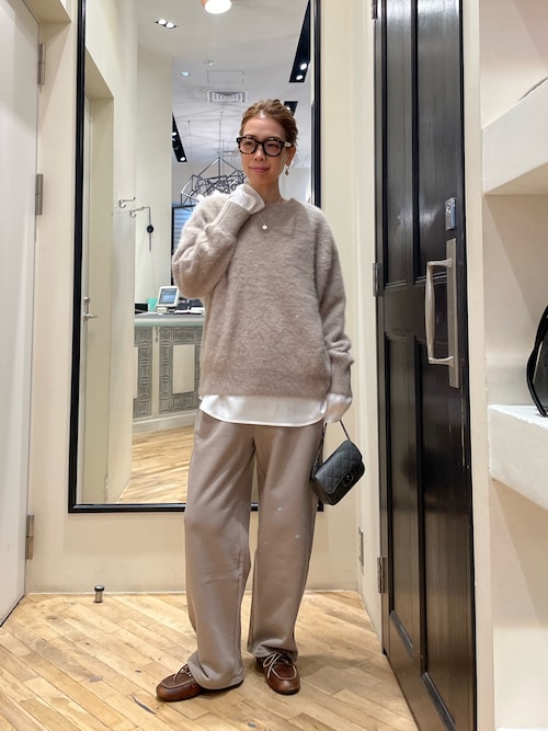 Drawing Numbers】サテンボートブラウス（シャツ/ブラウス）｜Drawing