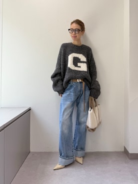 「アイテム（ベルト）」を使った、wgendoさん（レディース・162cm）の秋コーディネート