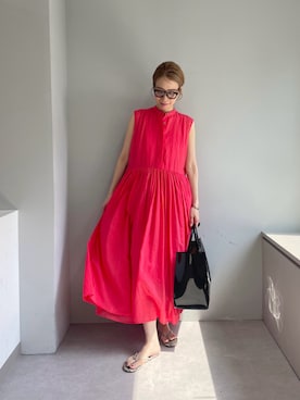 「Whim Gazette（ウィムガゼット）のアイテム（ワンピース/ドレス）」を使った、wgendoさん（レディース・162cm）の春コーディネート