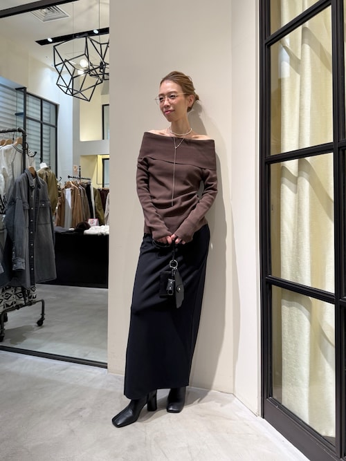カットジョーゼットスリットスカート（スカート）｜Whim Gazette