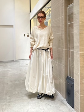 「アイテム（ベルト）」を使った、wgendoさん（レディース・162cm）の秋コーディネート