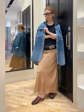 「Whim Gazette（ウィムガゼット）のアイテム（サンダル）」を使った、wgendoさん（レディース・162cm）の夏コーディネート