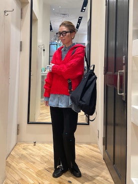 「THE PAUSE（ザ ポーズ）のアイテム」を使った、wgendoさん（レディース・162cm）の冬コーディネート