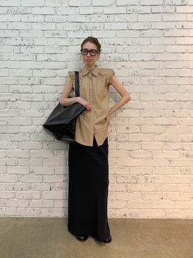 「THE PAUSE（ザ ポーズ）のアイテム（トップス）」を使った、wgendoさん（レディース・162cm）の春コーディネート