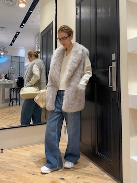 「アイテム（ベスト）」を使った、wgendoさん（レディース・162cm）の秋コーディネート