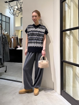 「ウィムガゼット」｜「アイテム（ブーツ）」を使った、wgendoさん（レディース・162cm）の秋コーディネート