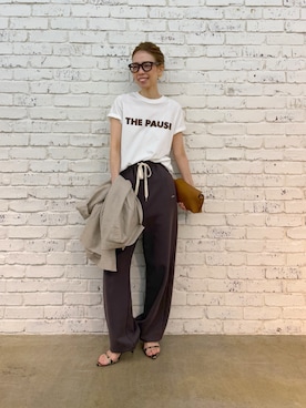 「THE PAUSE（ザ ポーズ）のアイテム（トップス）」を使った、wgendoさん（レディース・162cm）の春コーディネート