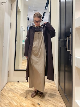 「アイテム（ネックレス）」を使った、wgendoさん（レディース・162cm）の冬コーディネート