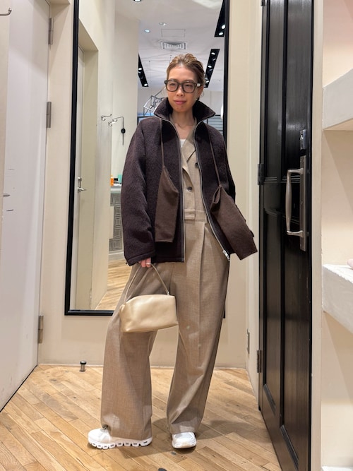 【THE PAUSE】テーラーカラージャンプスーツ　試着のみ　ウィム ガゼット ウィムガゼット Whim Gazette 【THE PAUSE】テーラーカラージャンプ