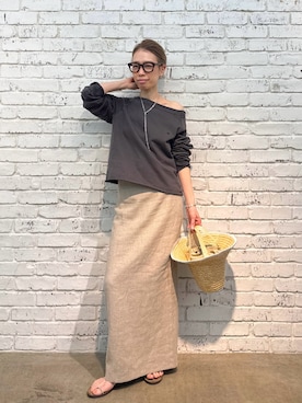 「NICOLAS LAINAS（ニコラスライナス）のアイテム」を使った、wgendoさん（レディース・162cm）の春コーディネート